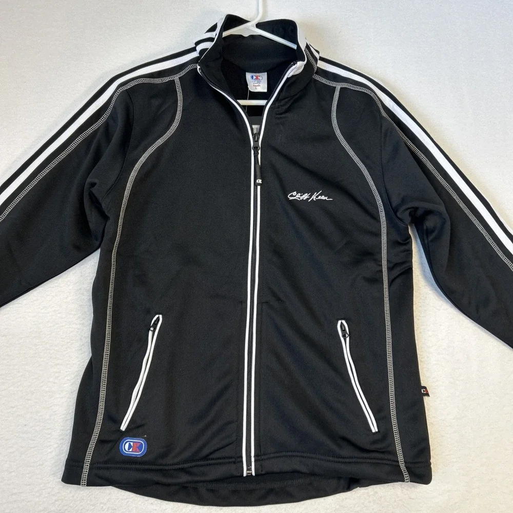 Cliff Keen Youth Large Black Wrestling Jacket Premiere Full Zipper